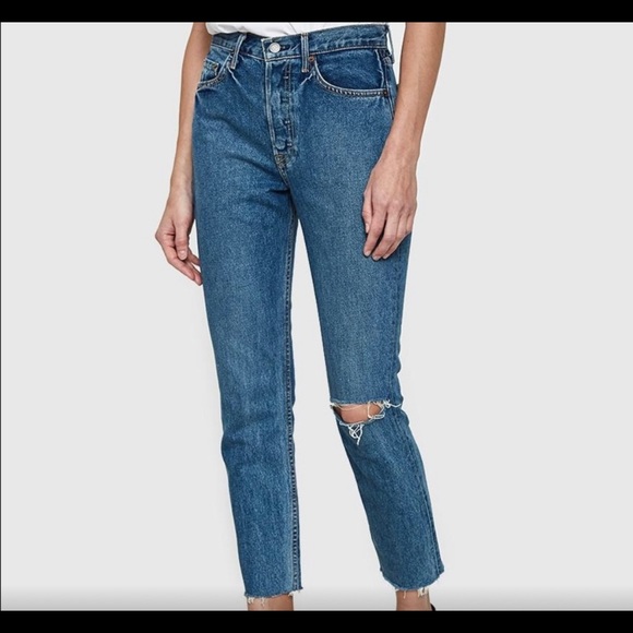 Grlfrnd Karolina High Waist Straight Cotton Jeans 23 - Picture 5 of 5